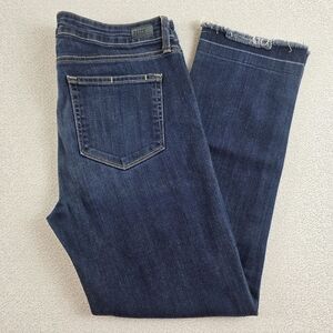 Paige Miki Straight Ankle Jeans "Merrik" Blue Wmn's 31 Made in USA